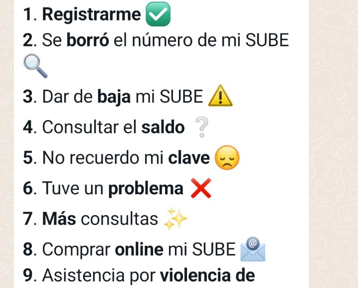 Consultar saldo SUBE por número de tarjeta